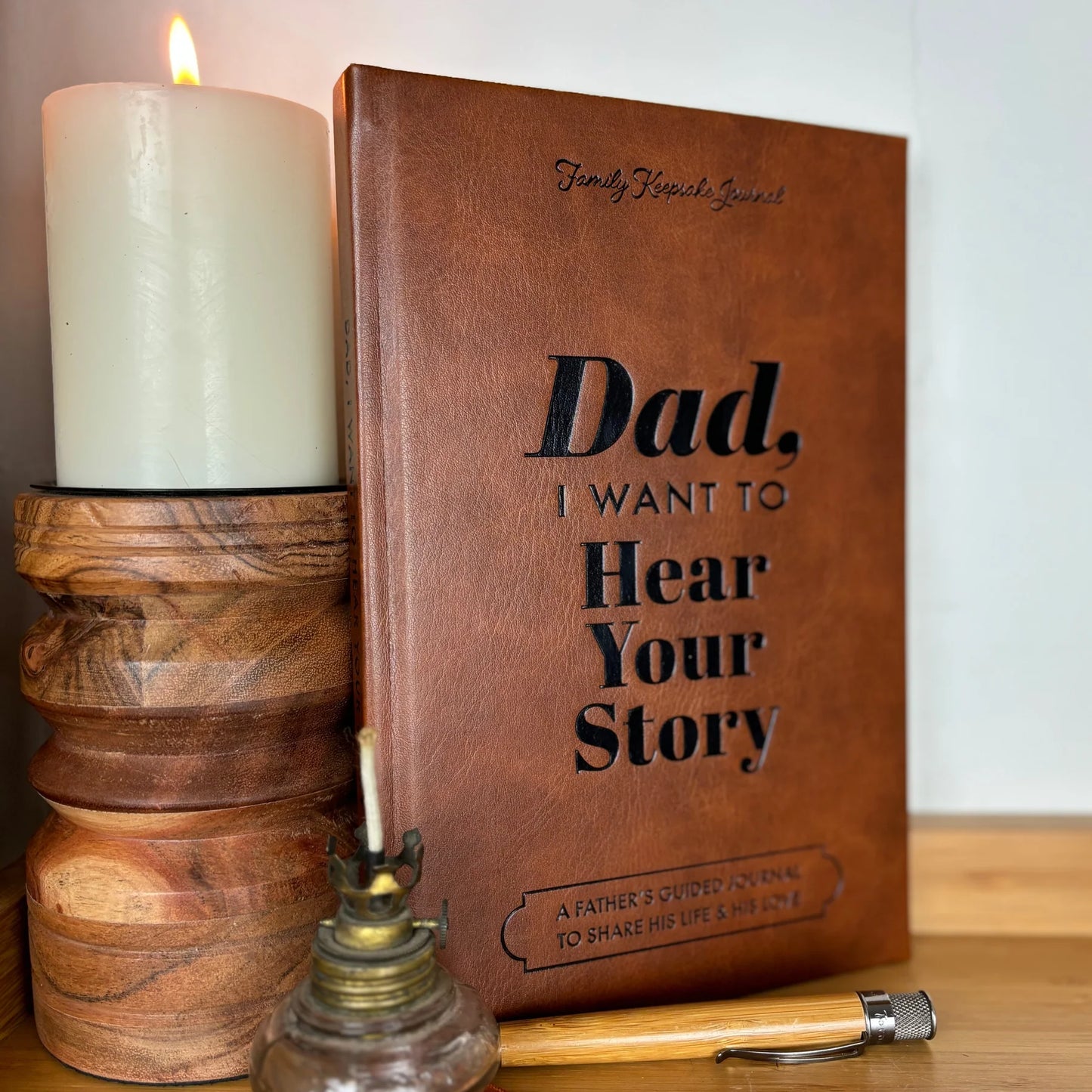 Dad, I Want To Hear Your Story - Leather Hardcover